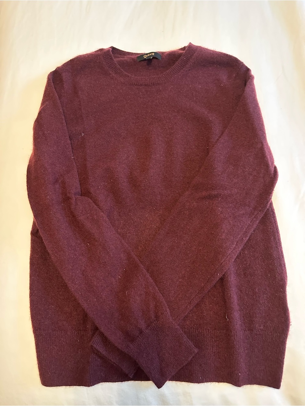 Quince Women's Crewneck Sweater in Burgundy